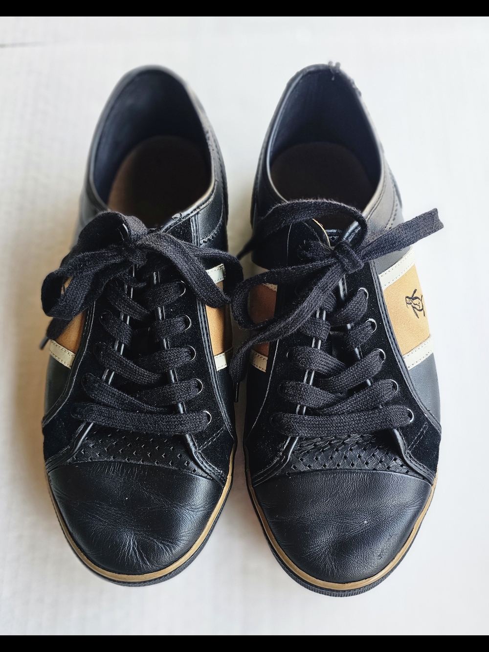 Original Penguin Black and Tan Men's Sneakers Size 11